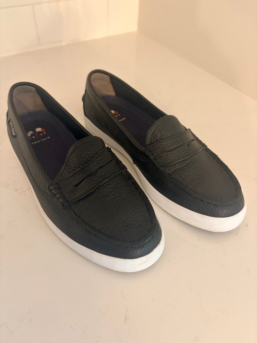 Cole Haan Women's Nantucket Penny Loafer Black Leather Shoes W11063 Size 6B